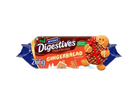 Mcvities Digestives Chocolate Gingerbread Biscuits 266g - CAFELAX