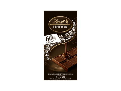 Lindt Lindor 60% Extra Dark Chocolate 100g