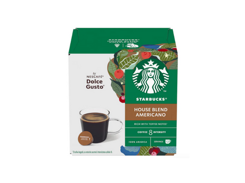 Starbucks Grande House Blend Dolce Gusto Coffee Capsules - 12 Capsules