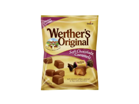 Werther's Original Soft Chocolate Caramels Candies 100g