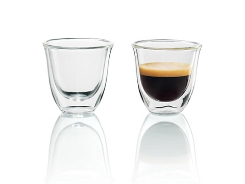 Delonghi Double-Wall Thermo Espresso Glasses - Set of 2 - 60ml