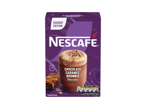 Nescafe Chocolate Caramel Brownie Mocha Coffee 7 Sachets