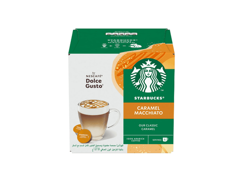 Starbucks Macchiato Caramel Dolce Gusto Coffee Capsules - 12 Capsules - CAFELAX