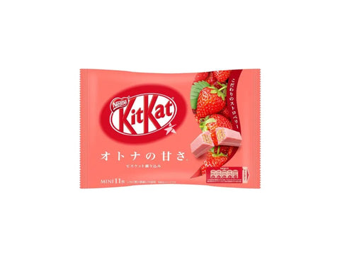 Japanese Kit Kat Strawberry Mini Chocolate 124g - CAFELAX