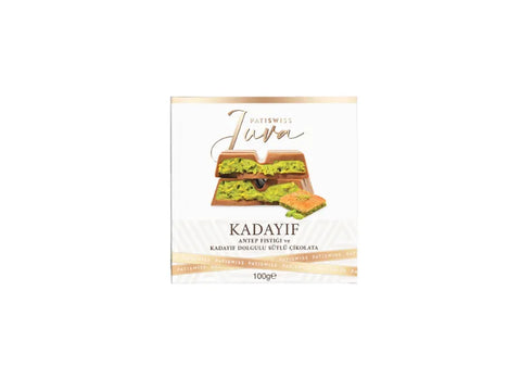 Patiswiss Juva Dubai Chocolate with Pistachio 100g - CAFELAX