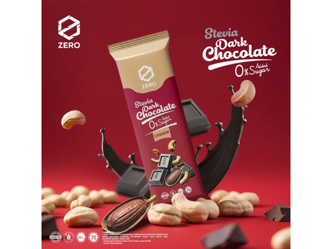 Zero Stevia Dark Chocolate With Cashew 45g