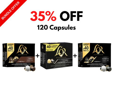 L'or Coffee Capsules Bundle - 120 Capsules