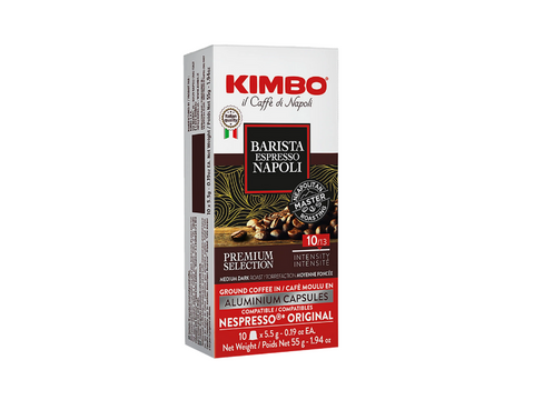 Kimbo Espresso Barista Espresso Napoli Coffee Capsules - 10 Capsules " ALUMINIUM CAPSULES"