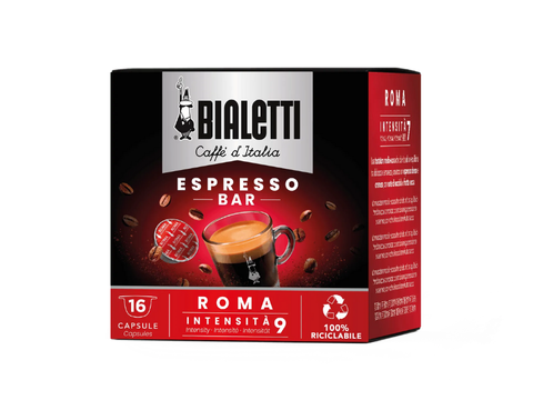 Bialetti Espresso Bar Roma Coffee Capsules 16 Capsules - For Bialetti Machines Only