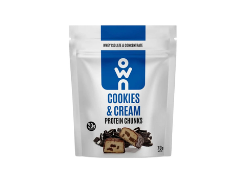 OWN Cookies & Cream Protein Chunks 20g Protein - 70g