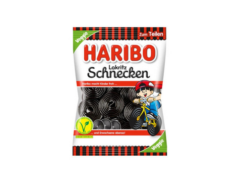 Haribo Lakritz Schnecken Licorice weel  Jelly Candy 175g