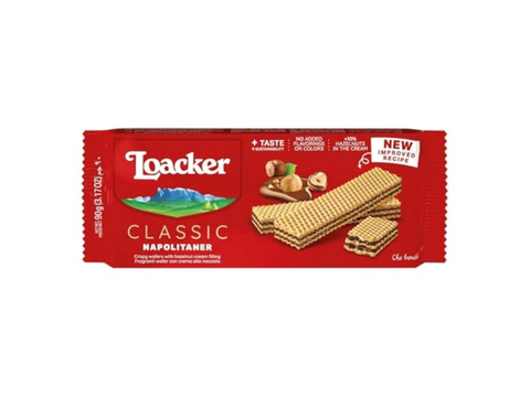 Loacker Classic Napolitaner Hazelnut Wafer 90g