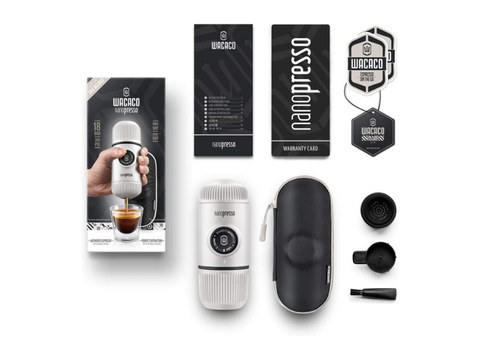 Wacaco Nanopresso Ground Espresso Maker With Protective Case - Chill White