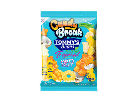 Candy Break Tommy Bears Tropical Mixed Fruit 128g