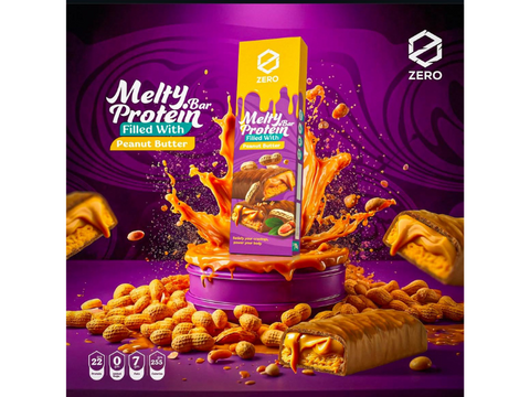 Zero Melty Protein Bar Peanut Butter 22g Protein 70g