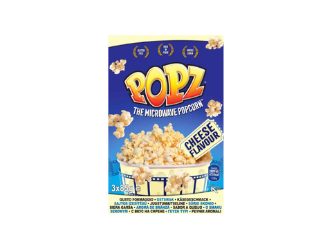 popz Cheese microwave popcorn 3x85g