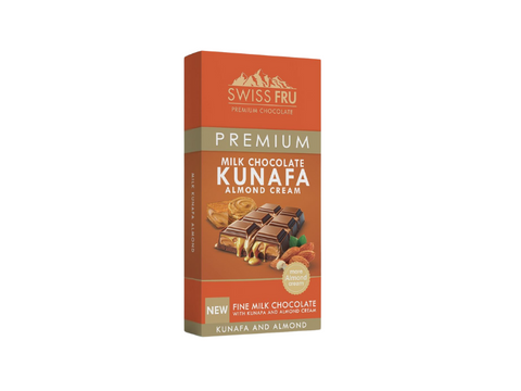 Swiss Fru Premium Kunafa Almond Cream Chocolate 150g