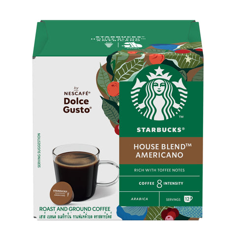 Starbucks Amricano House Blend Dolce Gusto Coffee Capsules - 12 Capsules