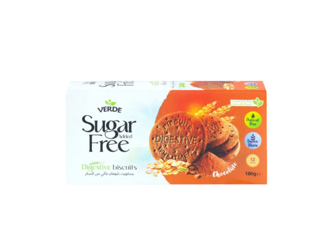 Verde Digestive Biscuits Chocolate Sugar Free 180g