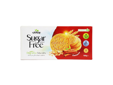 Verde Digestive Biscuits Cinnamon Sugar Free 180g