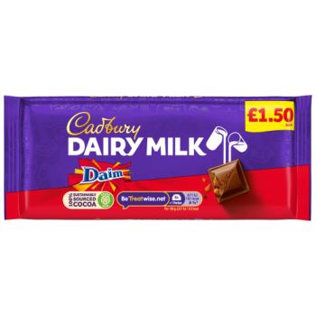 Cadbury Dairy Milk Daim Chocolate Bar 120g