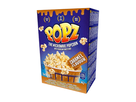 popz Caramel microwave popcorn 3x90g