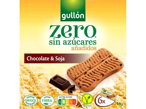 Gullón Sugar Free Chocolate&soya biscuits 144g