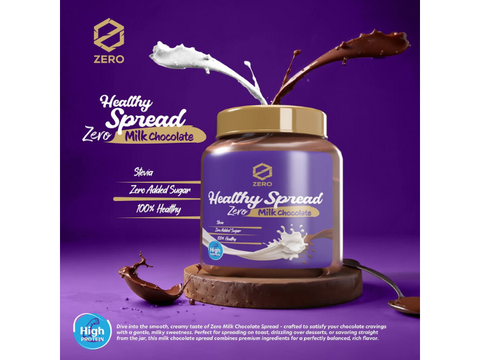 Zero Milk Chocolate Healthy Spread  Sugar Free 325g