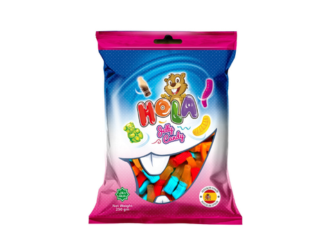 Candy Hola Colerd Cola Jelly Candy 250 gm