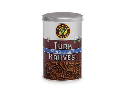 Kahve Dunyasi Mastic Flavored Medium Turkish Coffee Can 250g