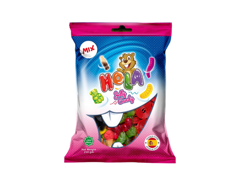 Candy Hola Shiny Cocktail Jelly Candy 250 gm