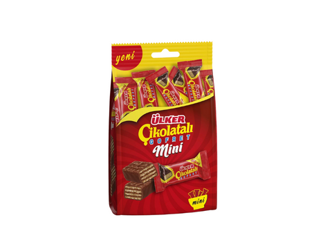 Ülker Mini Gofret Chocolate Coated Wafer With Hazelnut Cream 82g