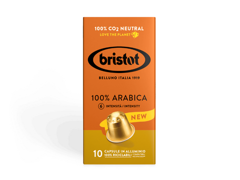 Bristot 100% Arabica Coffee Capsules - 10 Capsules