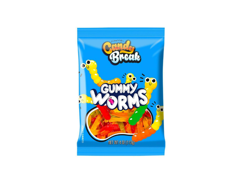 Candy Break Gummy Worms Candy 113g