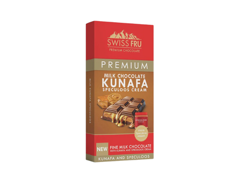 Swiss Fru Premium Kunafa Speculoos Cream Blonde Chocolate 150g