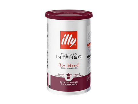 illy Intenso Roast Ground Coffee For Moka Pot 185g