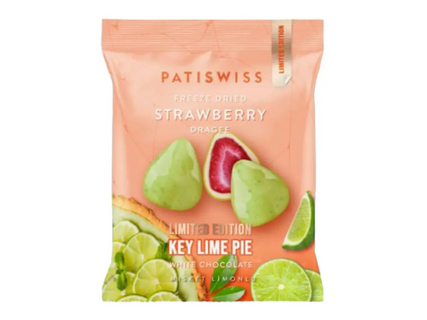 Patiswiss Key Lime Pie White Chocolate Freeze Dried Strawberry Dragee 50g