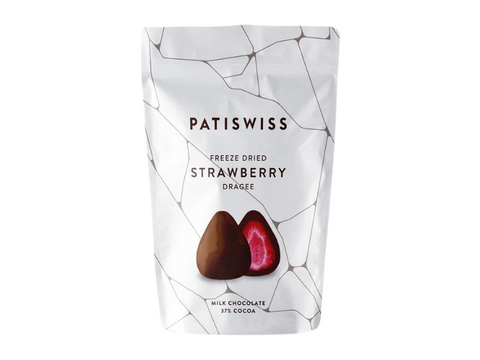 Patiswiss Milk Chocolate Dried Strawberry Dragee 80g