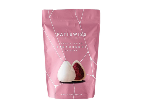 Patiswiss White Chocolate Dried Strawberry Dragee 80g