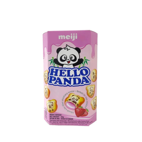 Hello Panda Biscuit With Strawberry Cream 42g