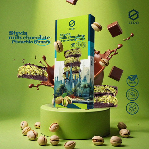 Zero Dubai Trend Chocolate - Chocolate With Pistachio Kunafa  100g