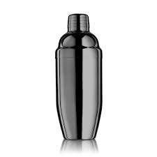 Stainless Steel Cocktail Shaker - Black Chrome 700 Ml