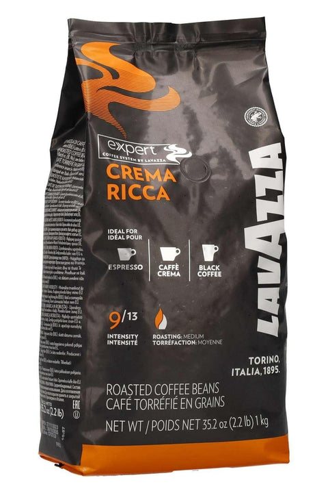 Lavazza Expert Crema Ricca Whole Beans Coffee - 1 Kg - CAFELAX