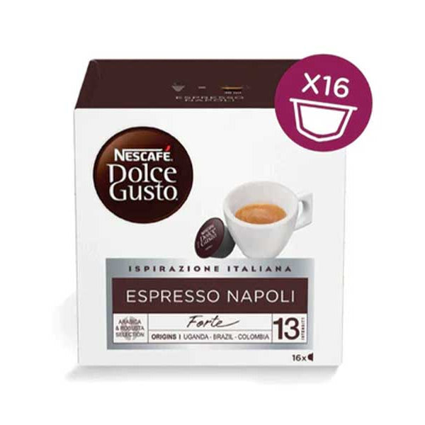 Nescafe Ristretto Napoli Style Dolce Gusto Coffee Capsules - 16 Capsul –  CAFELAX