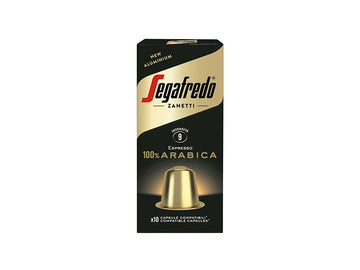 Segafredo 100% Arabica Aluminum Coffee Capsules - 10 Capsules – CAFELAX